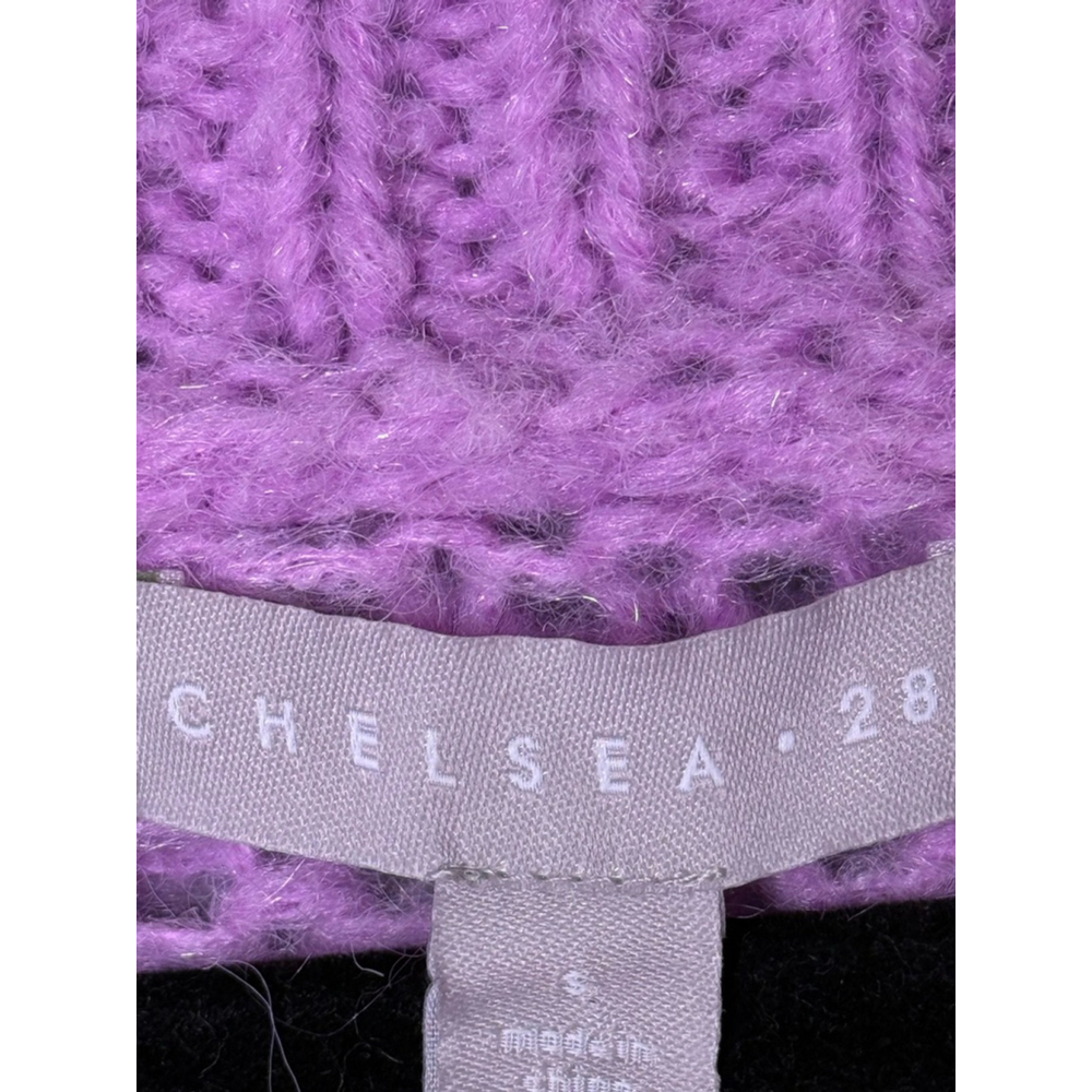 Chelsea28 Loose Knit Crew Neck Sweater Light Purple Size S - Picture 6 of 7